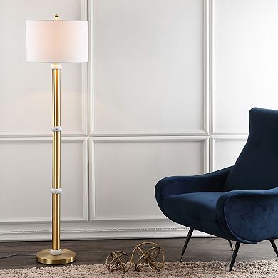 Gregory Metal/marble Led Floor Lamp