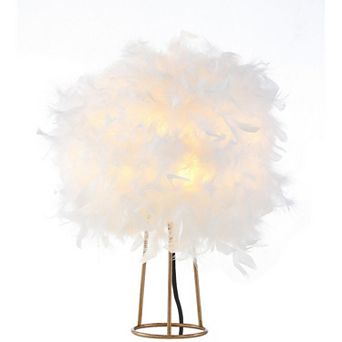 Stork Feather Metal Led Table Lamp