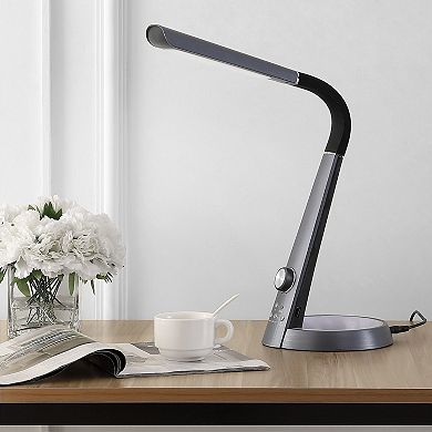 Milton Aluminum Contemporary Minimalist Adjustable Head Dimmable Usb Charging Led Task Lamp