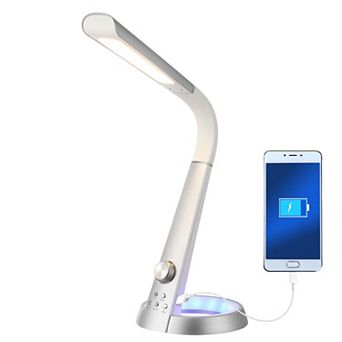 Milton Aluminum Contemporary Minimalist Adjustable Head Dimmable Usb Charging Led Task Lamp