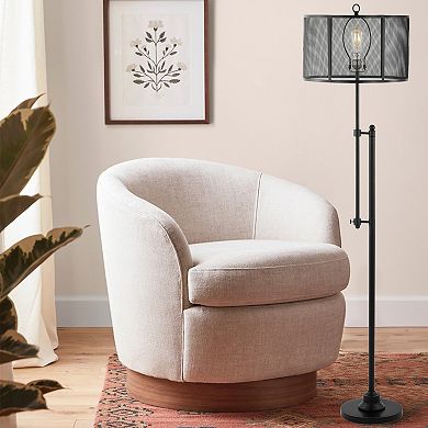 Noah Modern Industrial Iron Height Adjustable Led Floor Lamp