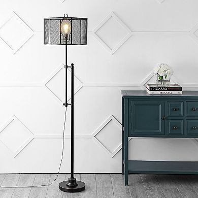 Noah Modern Industrial Iron Height Adjustable Led Floor Lamp