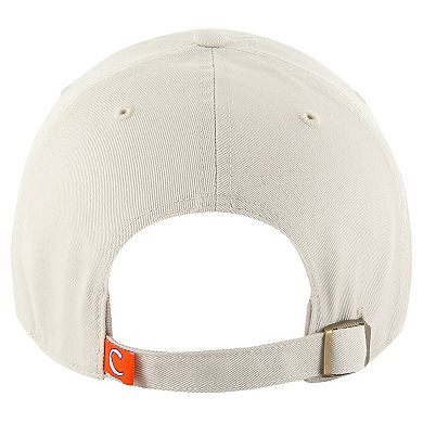 Men's '47 Cream Clemson Tigers Vintage Clean Up Adjustable Hat