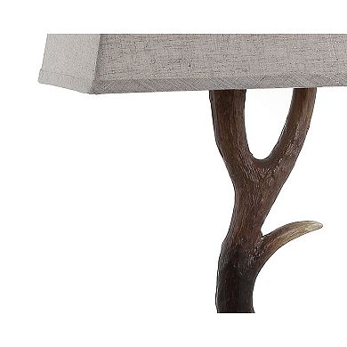 Antler Rustic Resin/crystal Led Table Lamp