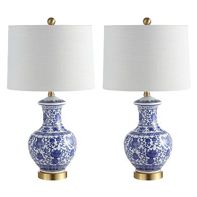 Jennifer Ceramicmetal Led Table Lamp (set Of 2)