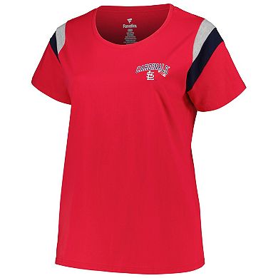 Women's Profile Red St. Louis Cardinals Plus Size Scoop Neck T-Shirt