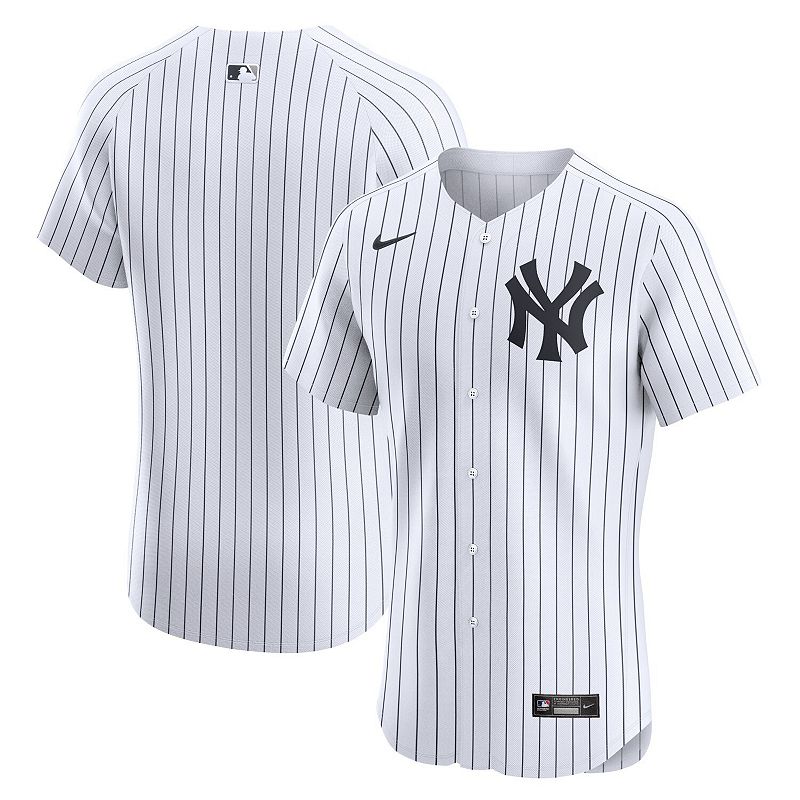 Men's Nike White New York Yankees Home Elite Jersey,