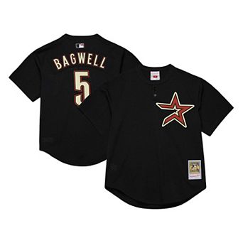 Men's Mitchell & Ness Jeff Bagwell Black Houston Astros Cooperstown Collection Mesh Batting Practice Jersey
