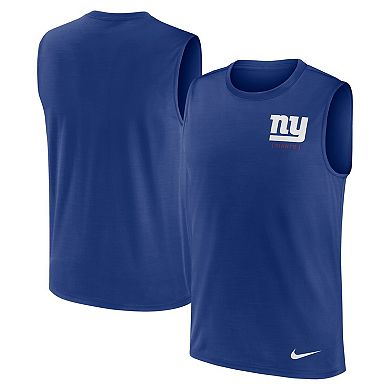 Men's Nike Royal New York Giants Muscle Tank Top