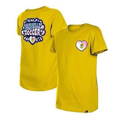 Girls Youth 5th & Ocean by New Era Yellow Nashville SC Color Changing T-Shirt