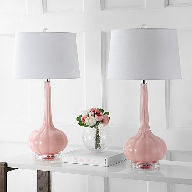 Bette Glass Teardrop Led Table Lamp (set Of 2)