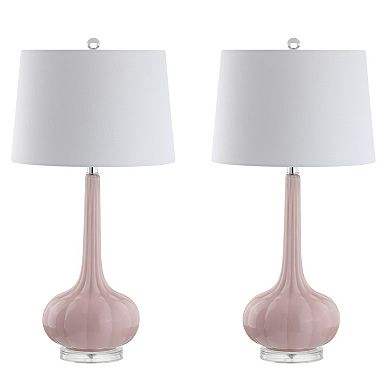 Bette Glass Teardrop Led Table Lamp (set Of 2)