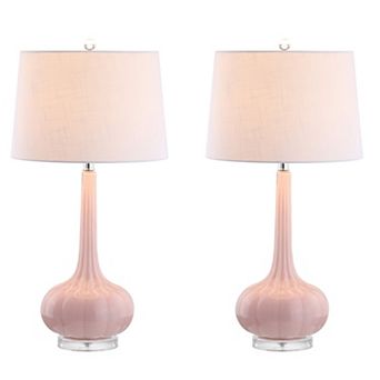 Bette Glass Teardrop Led Table Lamp (set Of 2)