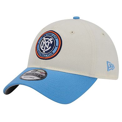 Men's New Era White New York City FC 2024 Kick Off Collection 9TWENTY Adjustable Hat