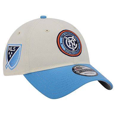 Men's New Era White New York City FC 2024 Kick Off Collection 9TWENTY Adjustable Hat