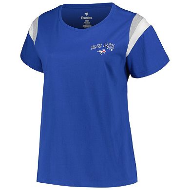 Women's Profile Royal Toronto Blue Jays Plus Size Scoop Neck T-Shirt