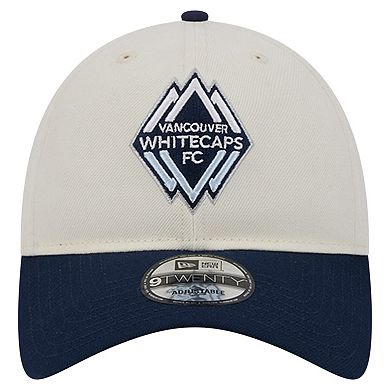 Men's New Era White Vancouver Whitecaps FC 2024 Kick Off Collection 9TWENTY Adjustable Hat
