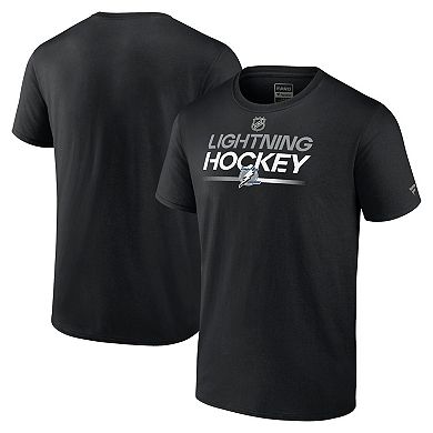 Men's Fanatics Branded  Black Tampa Bay Lightning Alternate Wordmark T-Shirt