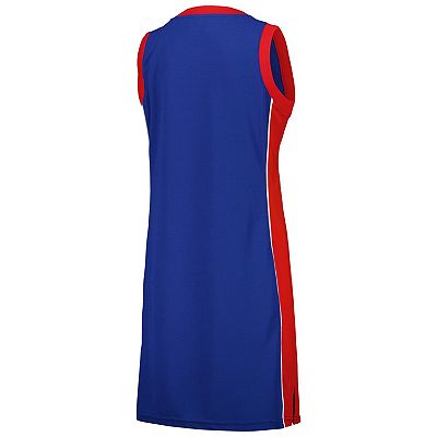 Women's Starter Royal Chicago Cubs Slam Dunk Tank Top Sneaker Dress