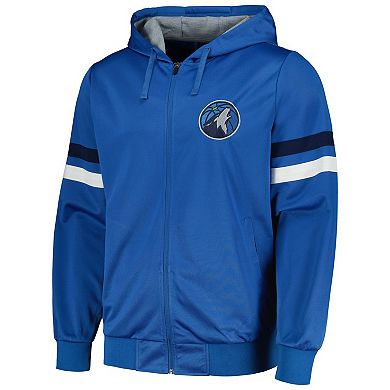 Men's G-III Sports by Carl Banks Blue Minnesota Timberwolves Contender Full-Zip Hoodie Jacket