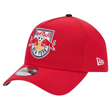Men's New Era Red New York Red Bulls 2024 Kick Off Collection 9FORTY A-Frame Adjustable Hat