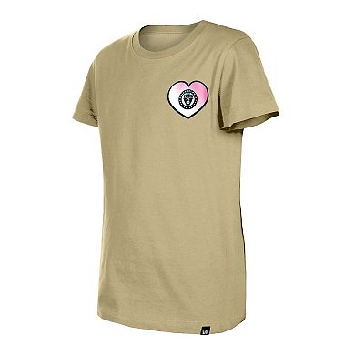 Girls Youth 5th & Ocean by New Era Tan Philadelphia Union Color Changing T-Shirt