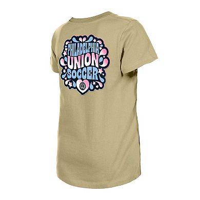 Girls Youth 5th & Ocean by New Era Tan Philadelphia Union Color Changing T-Shirt