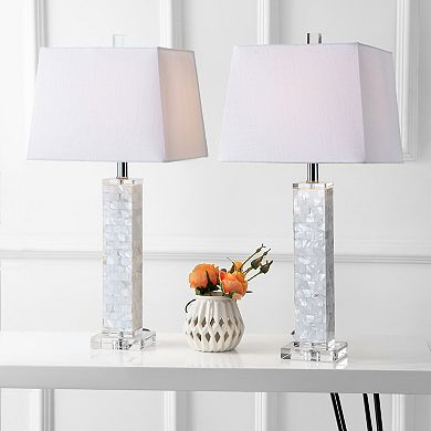 Noelle Seashell Led Table Lamp (set Of 2)