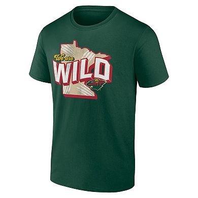 Men's Fanatics Branded Green Minnesota Wild Local T-Shirt