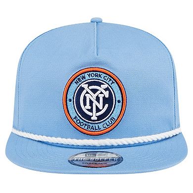 Men's New Era Sky Blue New York City FC The Golfer Kickoff Collection Adjustable Hat