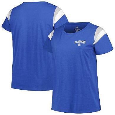 Women's Profile Royal Los Angeles Dodgers Plus Size Scoop Neck T-Shirt