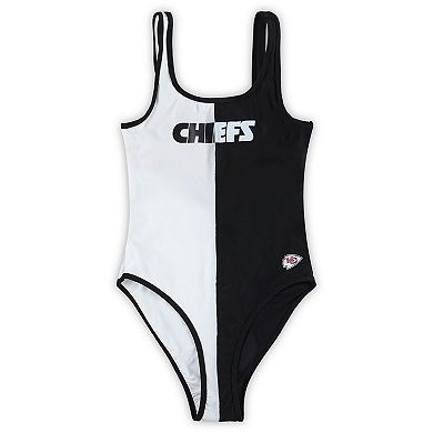 Women's G-III 4Her by Carl Banks Black Kansas City Chiefs Last Stand One-Piece Swimsuit