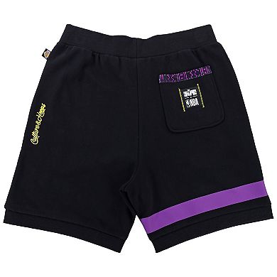 Unisex NBA x Two Hype  Black Los Angeles Lakers Culture & Hoops Premium Classic Fleece Shorts