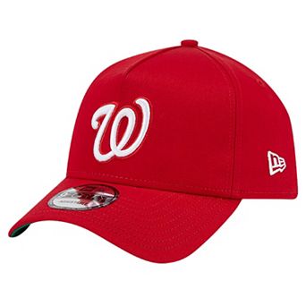 Men's New Era Red Washington Nationals Team Color A-Frame 9FORTY Adjustable Hat