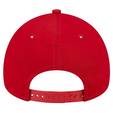 Men's New Era Red Washington Nationals Team Color A-Frame 9FORTY Adjustable Hat