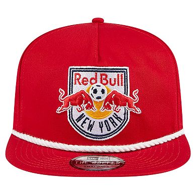 Men's New Era Red New York Red Bulls The Golfer Kickoff Collection Adjustable Hat