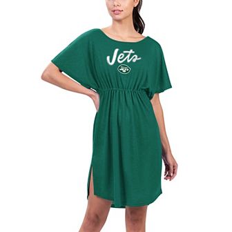 Women's G-III 4Her by Carl Banks Green New York Jets Versus Swim Coverup