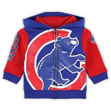 Infant Fanatics Branded Royal Chicago Cubs Post Card Full-Zip Hoodie Jacket