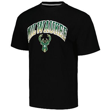 Unisex Stadium Essentials Black Milwaukee Bucks Terrace T-Shirt