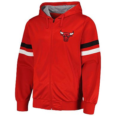 Men's G-III Sports by Carl Banks Red Chicago Bulls Contender Full-Zip Hoodie Jacket