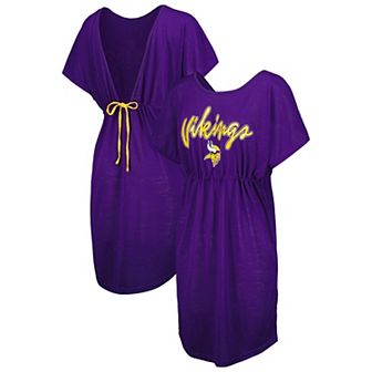 Women's G-III 4Her by Carl Banks Purple Minnesota Vikings Versus Swim Coverup