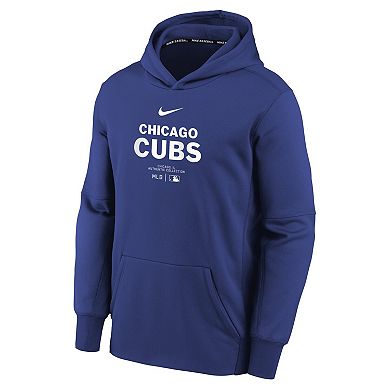 Youth Nike Royal Chicago Cubs Authentic Collection Performance Pullover Hoodie
