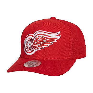 Men's Mitchell & Ness Red Detroit Red Wings Team Ground Pro Adjustable Hat