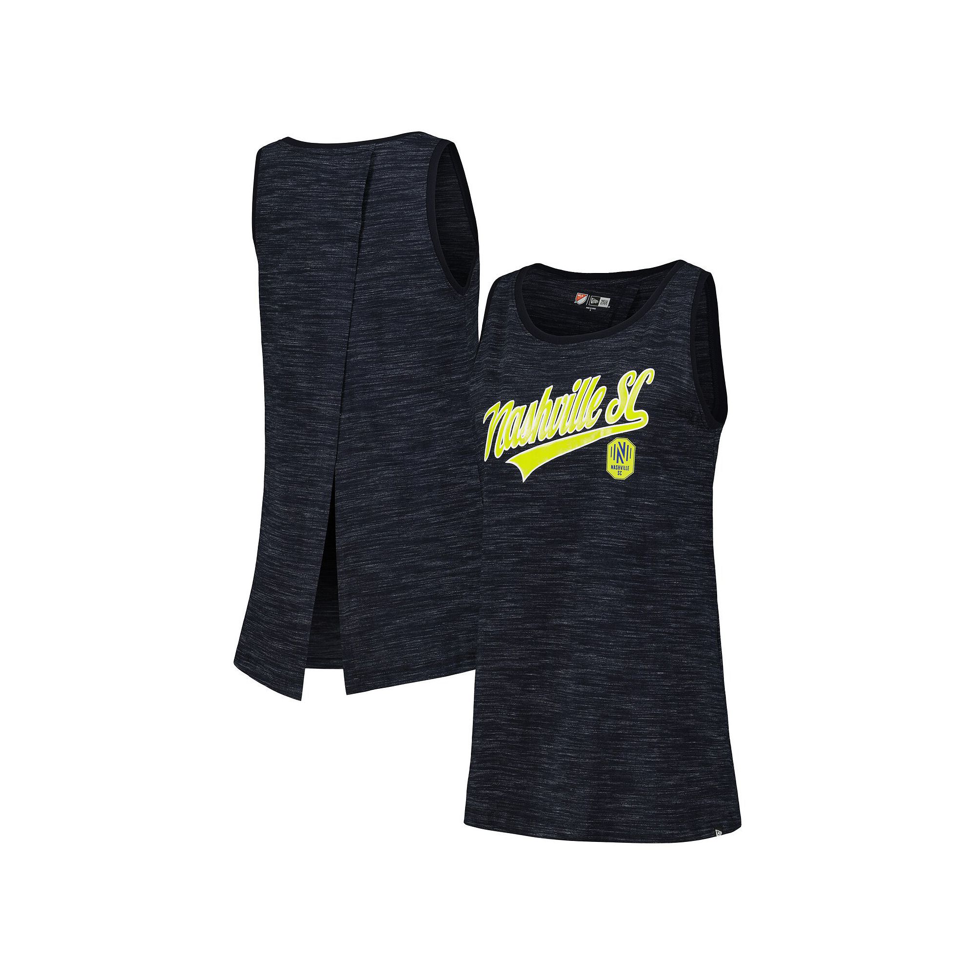 Womens 5th & Ocean by New Era Navy Nashville SC Athletic Cross Back Tank T