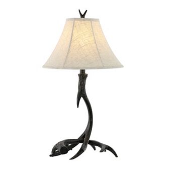 Antler Rustic Resin Led Table Lamp