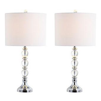 Paul Crystal/metal Led Table Lamp (set Of 2)
