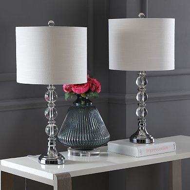 Paul Crystal/metal Led Table Lamp (set Of 2)