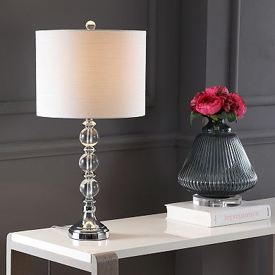 Paul Crystal/metal Led Table Lamp (set Of 2)