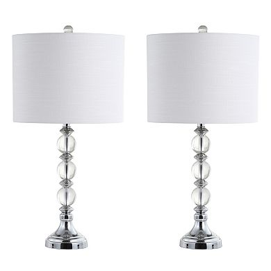 Paul Crystal/metal Led Table Lamp (set Of 2)