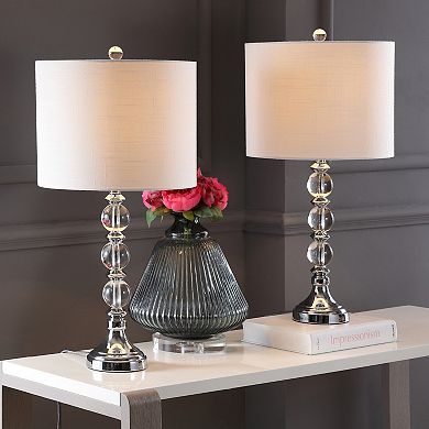 Paul Crystal/metal Led Table Lamp (set Of 2)
